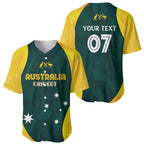 Australia Cricket Custom Baseball Jersey GO Aussie - Modern Motif