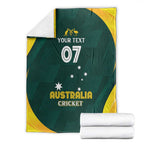 Australia Cricket Custom Blanket GO Aussie - Modern Motif