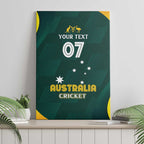Australia Cricket Custom Canvas Wall Art GO Aussie - Modern Motif