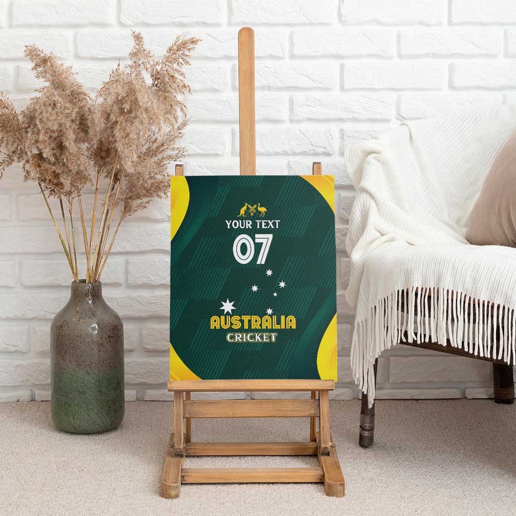 Australia Cricket Custom Canvas Wall Art GO Aussie - Modern Motif