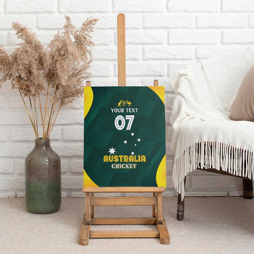 Australia Cricket Custom Canvas Wall Art GO Aussie - Modern Motif