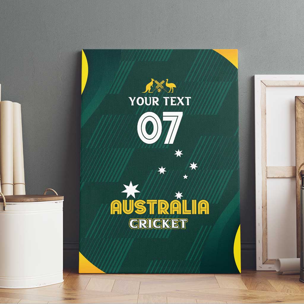 Australia Cricket Custom Canvas Wall Art GO Aussie - Modern Motif