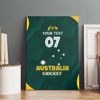 Australia Cricket Custom Canvas Wall Art GO Aussie - Modern Motif