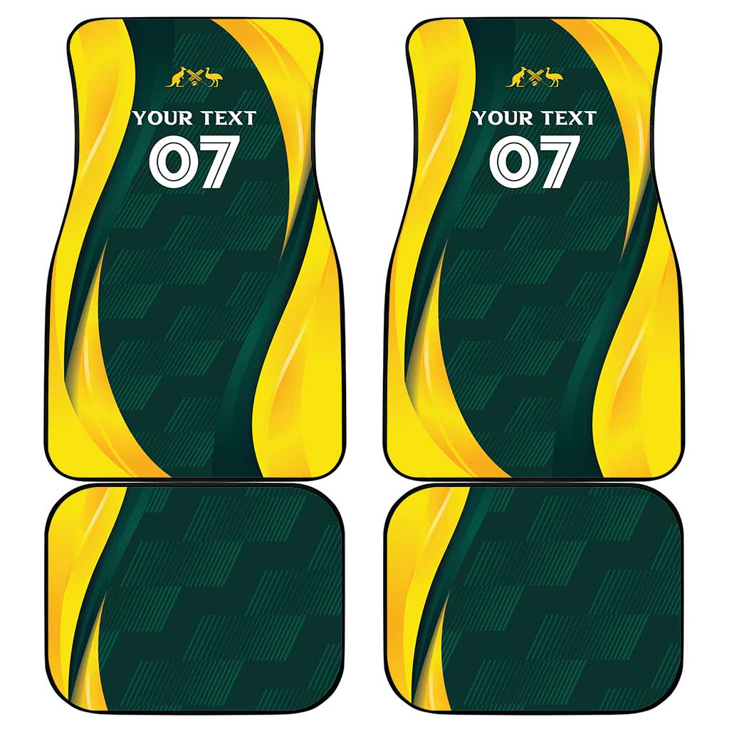 Australia Cricket Custom Car Mats GO Aussie - Modern Motif