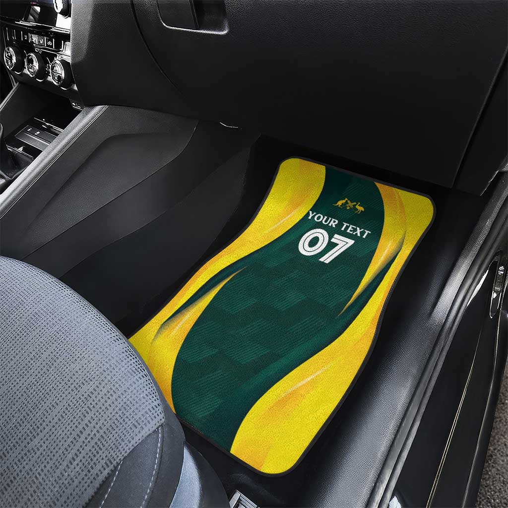 Australia Cricket Custom Car Mats GO Aussie - Modern Motif