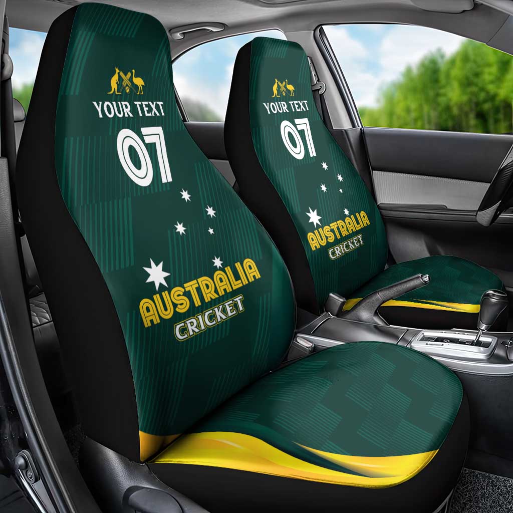 Australia Cricket Custom Car Seat Cover GO Aussie - Modern Motif