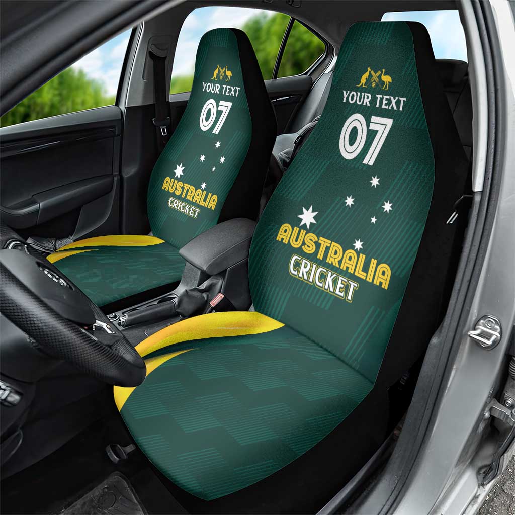 Australia Cricket Custom Car Seat Cover GO Aussie - Modern Motif
