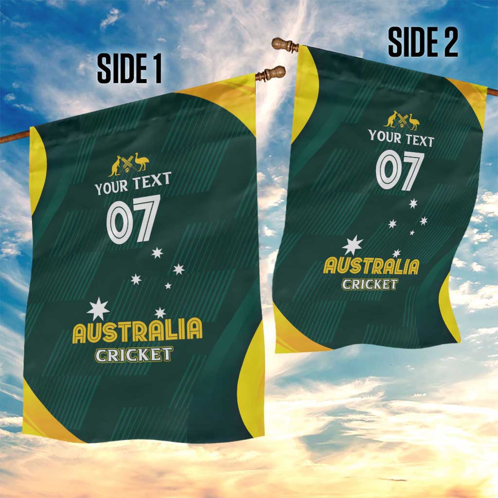 Australia Cricket Custom Garden Flag GO Aussie - Modern Motif