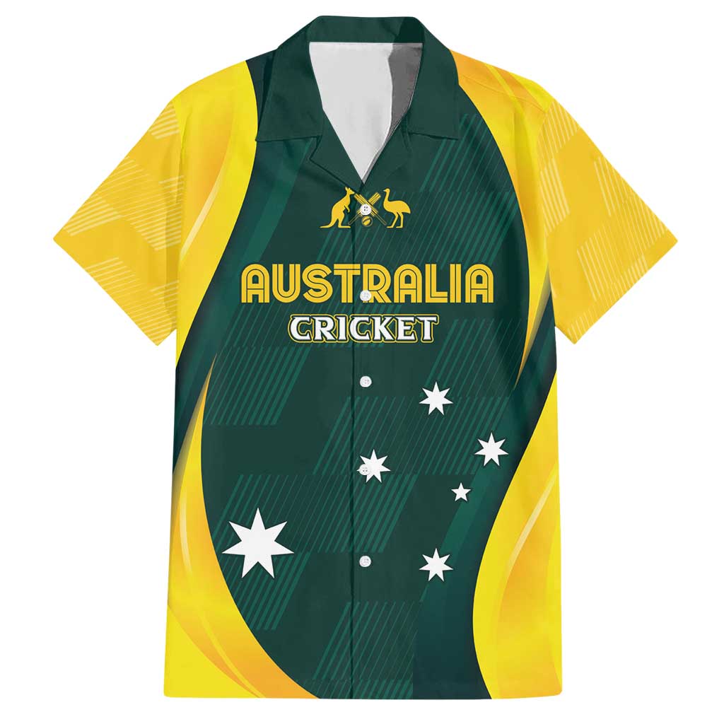 Australia Cricket Custom Hawaiian Shirt GO Aussie - Modern Motif