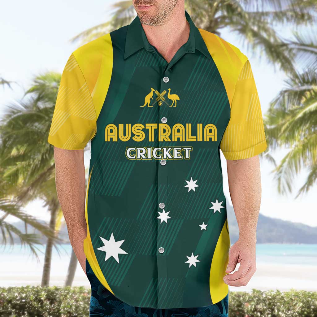 Australia Cricket Custom Hawaiian Shirt GO Aussie - Modern Motif