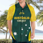 Australia Cricket Custom Hawaiian Shirt GO Aussie - Modern Motif