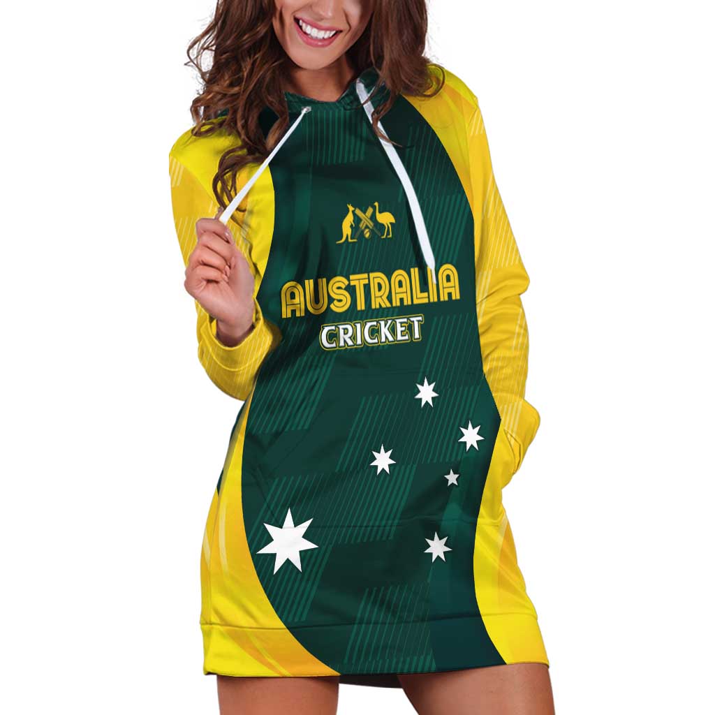 Australia Cricket Custom Hoodie Dress GO Aussie - Modern Motif