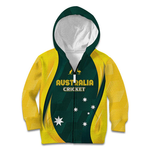 Australia Cricket Custom Kid Hoodie GO Aussie - Modern Motif