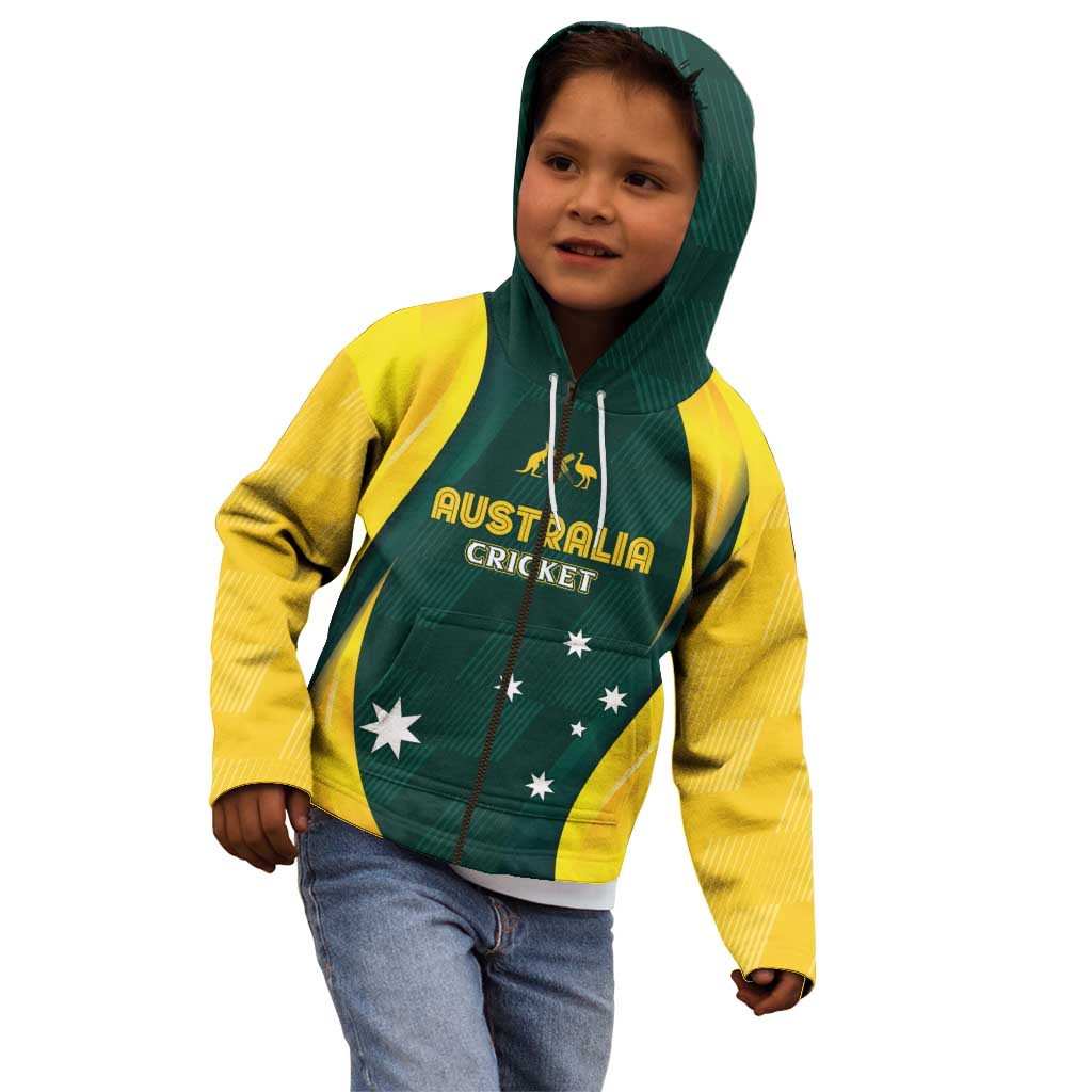Australia Cricket Custom Kid Hoodie GO Aussie - Modern Motif