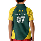 Australia Cricket Custom Kid Polo Shirt GO Aussie - Modern Motif