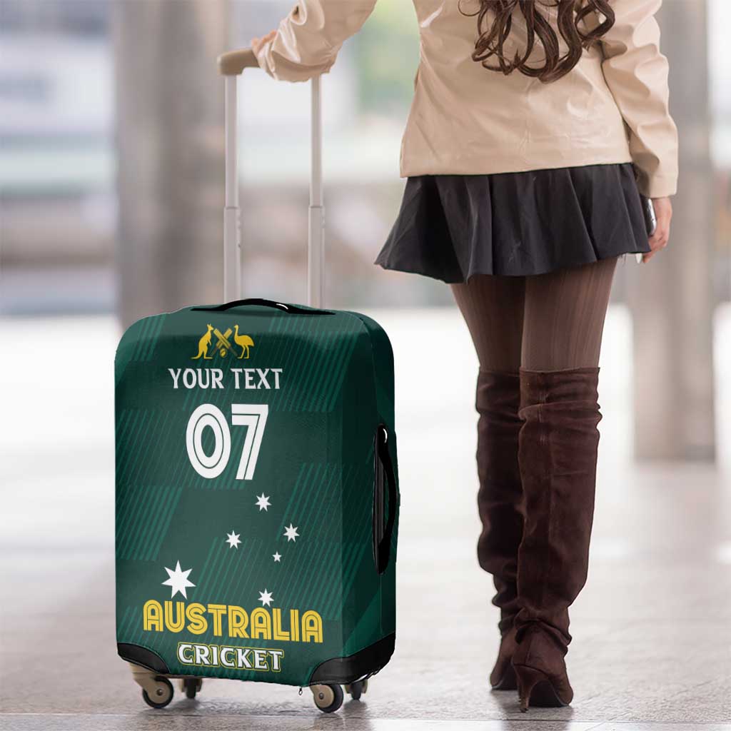 Australia Cricket Custom Luggage Cover GO Aussie - Modern Motif