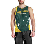 Australia Cricket Custom Men Tank Top GO Aussie - Modern Motif