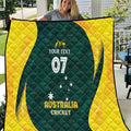Australia Cricket Custom Quilt GO Aussie - Modern Motif