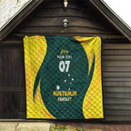 Australia Cricket Custom Quilt GO Aussie - Modern Motif