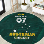 Australia Cricket Custom Round Carpet GO Aussie - Modern Motif