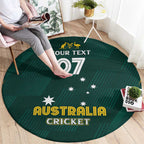 Australia Cricket Custom Round Carpet GO Aussie - Modern Motif
