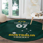 Australia Cricket Custom Round Carpet GO Aussie - Modern Motif