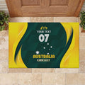 Australia Cricket Custom Rubber Doormat GO Aussie - Modern Motif