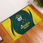 Australia Cricket Custom Rubber Doormat GO Aussie - Modern Motif