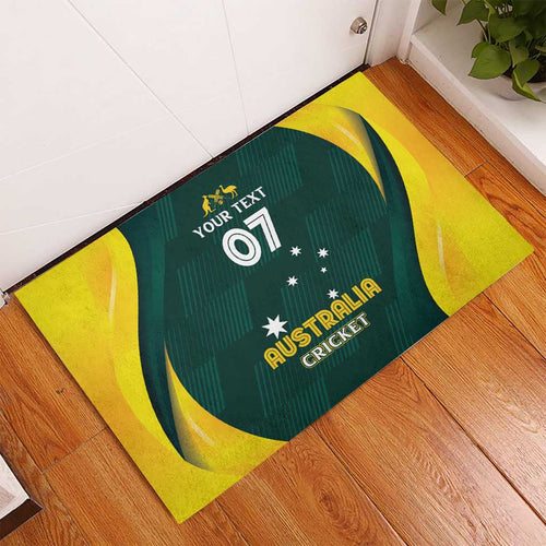 Australia Cricket Custom Rubber Doormat GO Aussie - Modern Motif