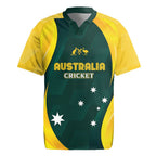 Australia Cricket Custom Rugby Jersey GO Aussie - Modern Motif