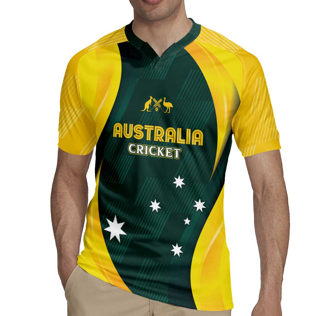 Australia Cricket Custom Rugby Jersey GO Aussie - Modern Motif
