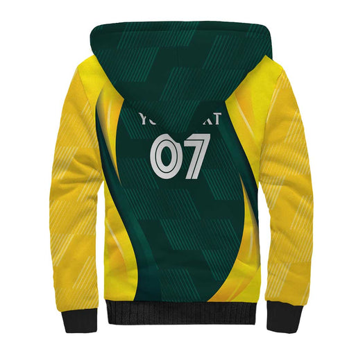 Australia Cricket Custom Sherpa Hoodie GO Aussie - Modern Motif
