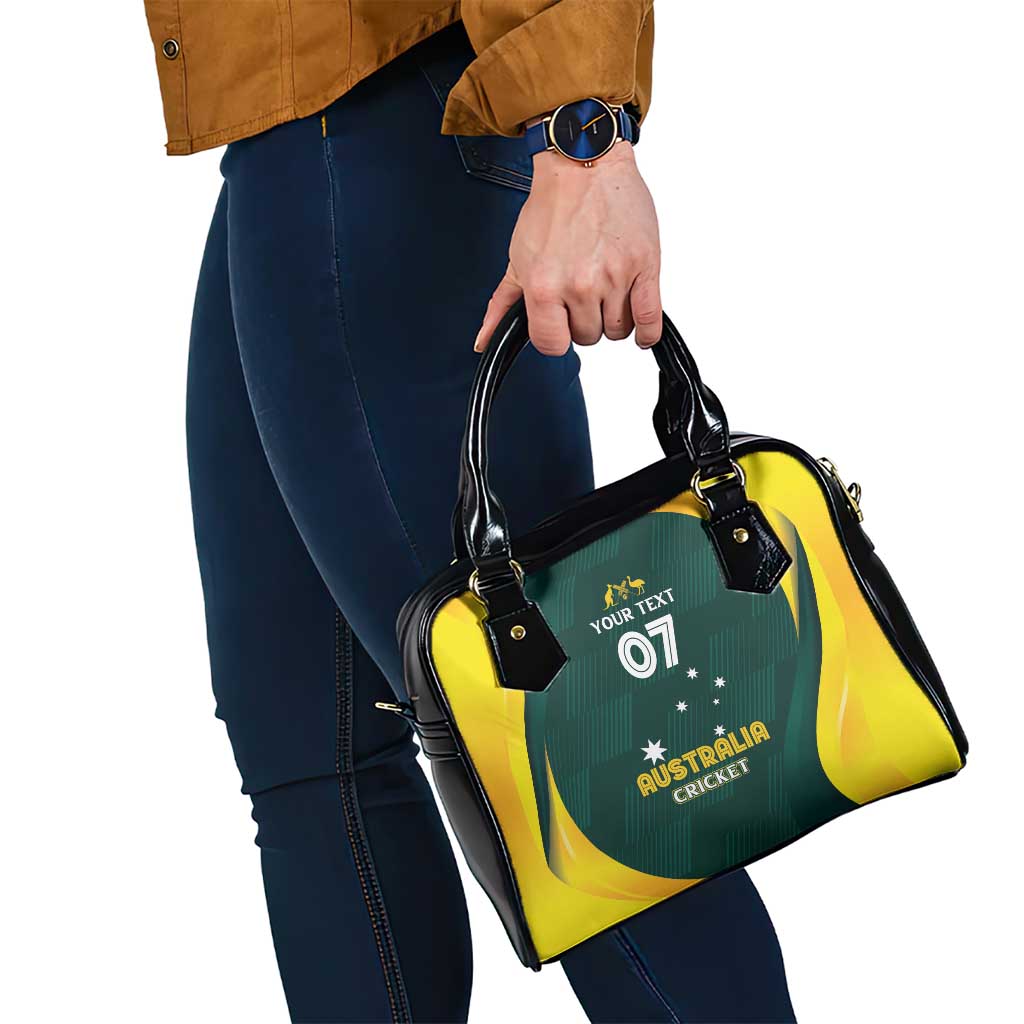 Australia Cricket Custom Shoulder Handbag GO Aussie - Modern Motif
