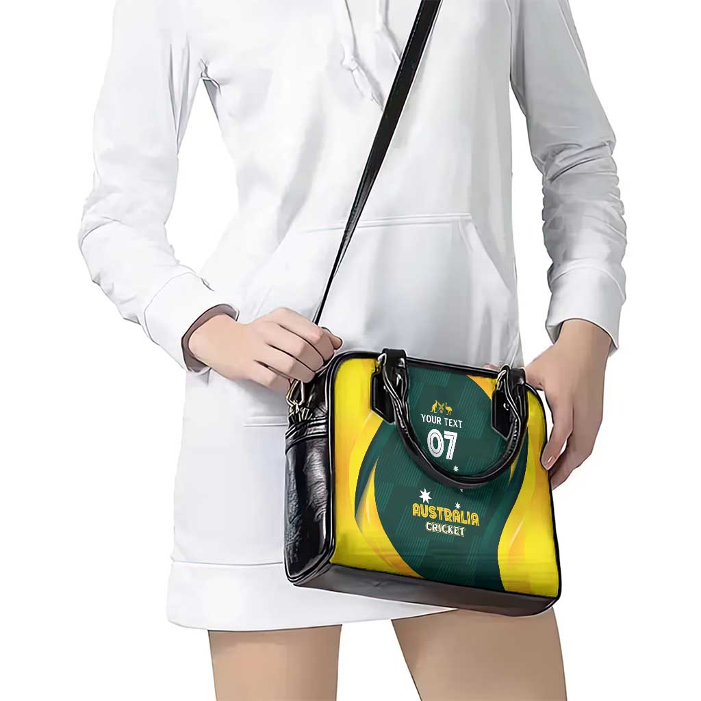 Australia Cricket Custom Shoulder Handbag GO Aussie - Modern Motif
