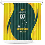 Australia Cricket Custom Shower Curtain GO Aussie - Modern Motif