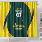 Australia Cricket Custom Shower Curtain GO Aussie - Modern Motif