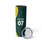 Australia Cricket Custom Skinny Tumbler GO Aussie - Modern Motif