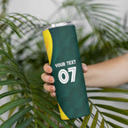 Australia Cricket Custom Skinny Tumbler GO Aussie - Modern Motif
