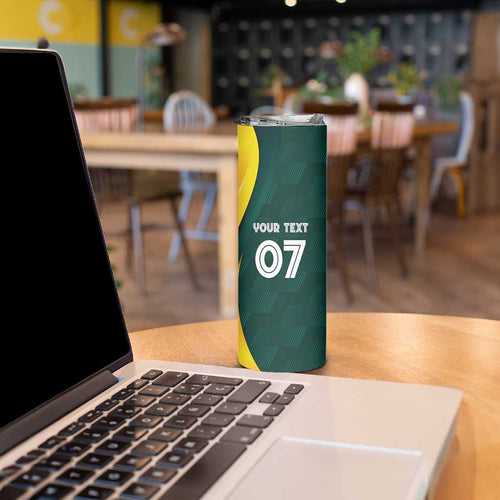 Australia Cricket Custom Skinny Tumbler GO Aussie - Modern Motif