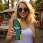 Australia Cricket Custom Skinny Tumbler GO Aussie - Modern Motif
