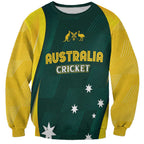 Australia Cricket Custom Sweatshirt GO Aussie - Modern Motif