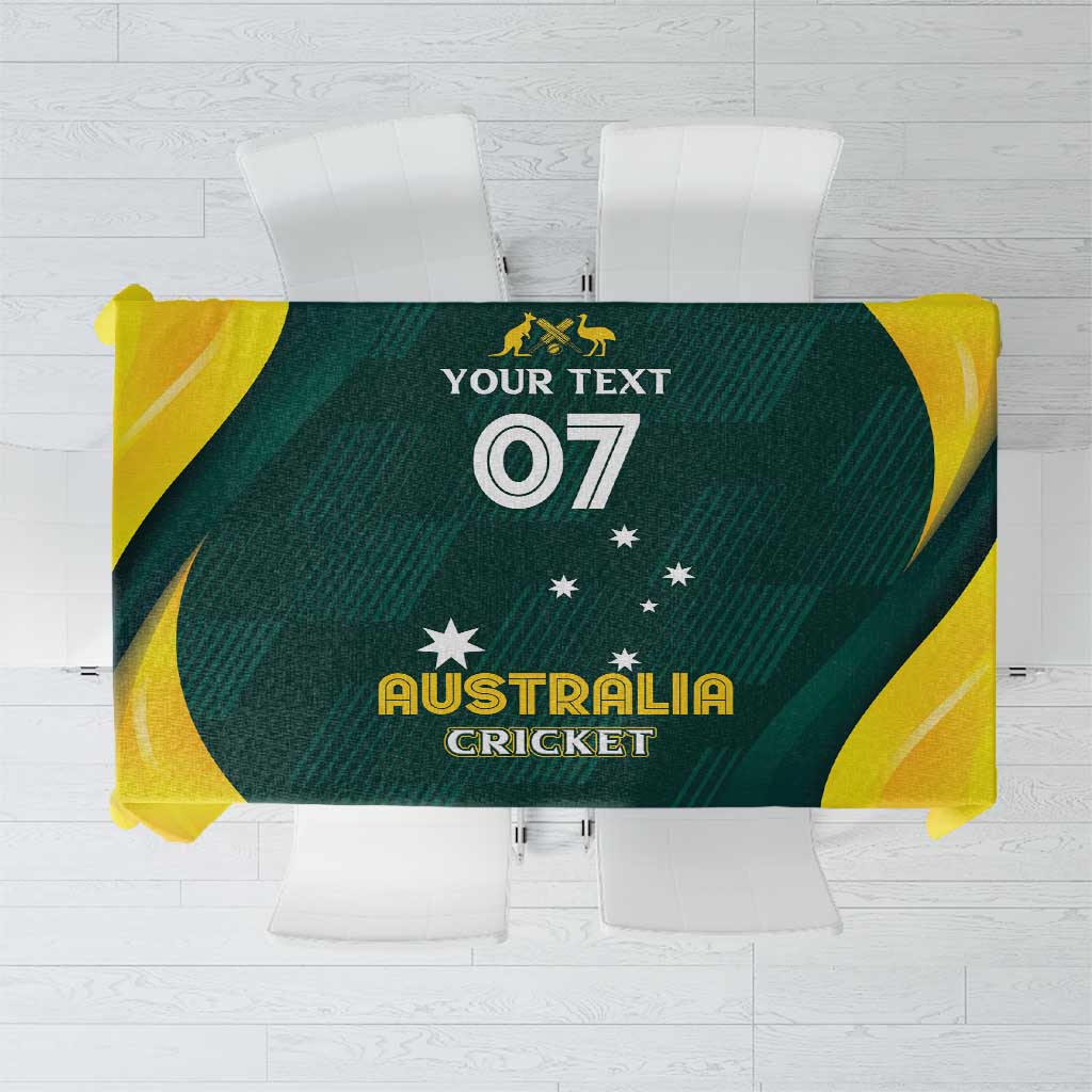 Australia Cricket Custom Tablecloth GO Aussie - Modern Motif