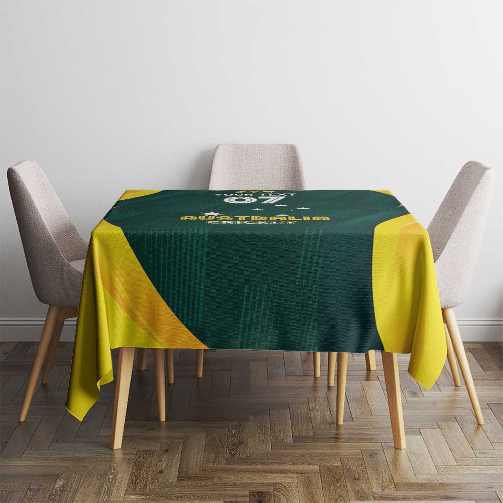 Australia Cricket Custom Tablecloth GO Aussie - Modern Motif