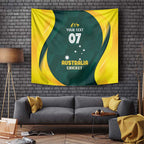 Australia Cricket Custom Tapestry GO Aussie - Modern Motif