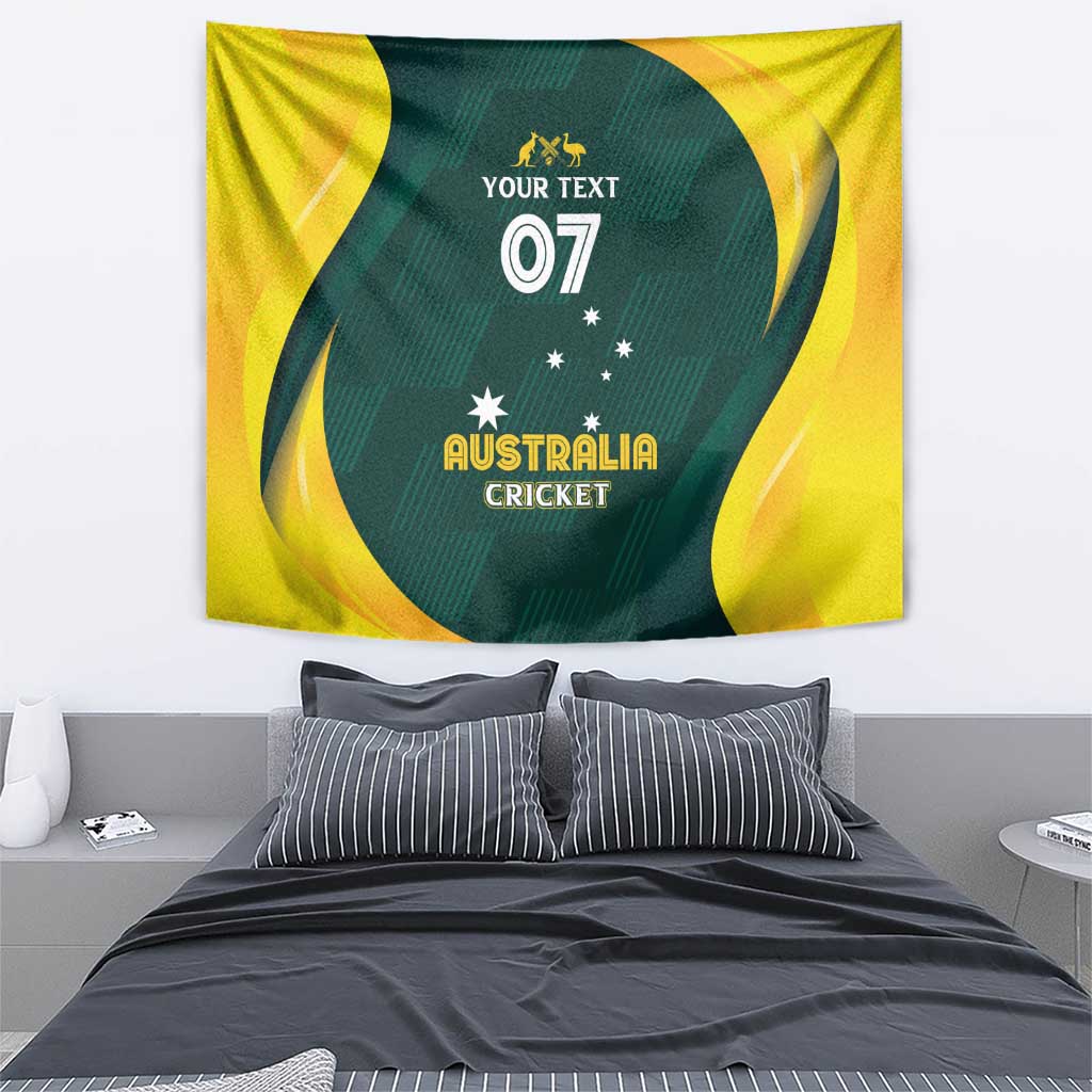 Australia Cricket Custom Tapestry GO Aussie - Modern Motif