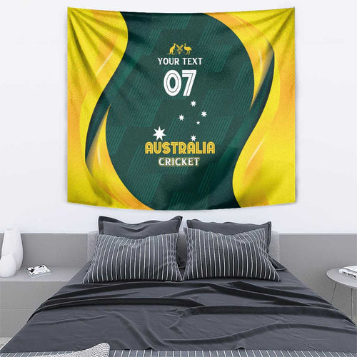 Australia Cricket Custom Tapestry GO Aussie - Modern Motif