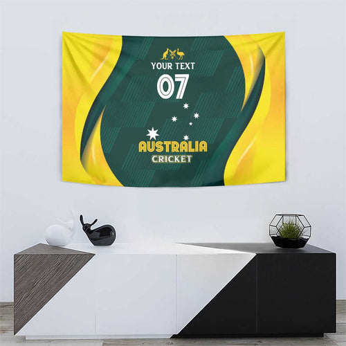Australia Cricket Custom Tapestry GO Aussie - Modern Motif