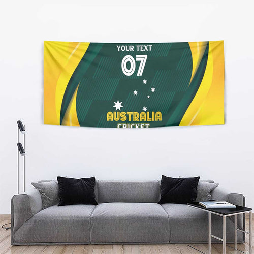Australia Cricket Custom Tapestry GO Aussie - Modern Motif
