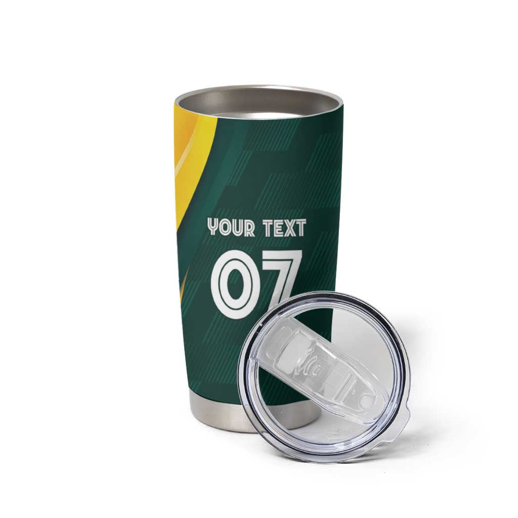 Australia Cricket Custom Tumbler Cup GO Aussie - Modern Motif