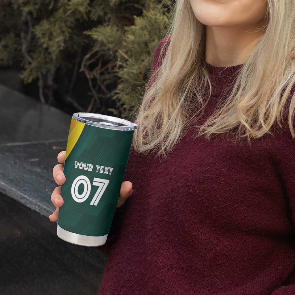 Australia Cricket Custom Tumbler Cup GO Aussie - Modern Motif